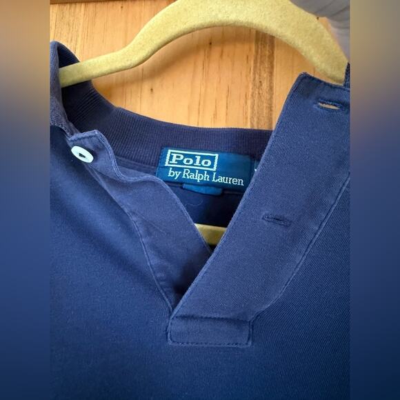 Polo Ralph Lauren Men's Longsleeve Polo Navy Blue Size XXL Classic Layer Fall - Picture 5 of 8
